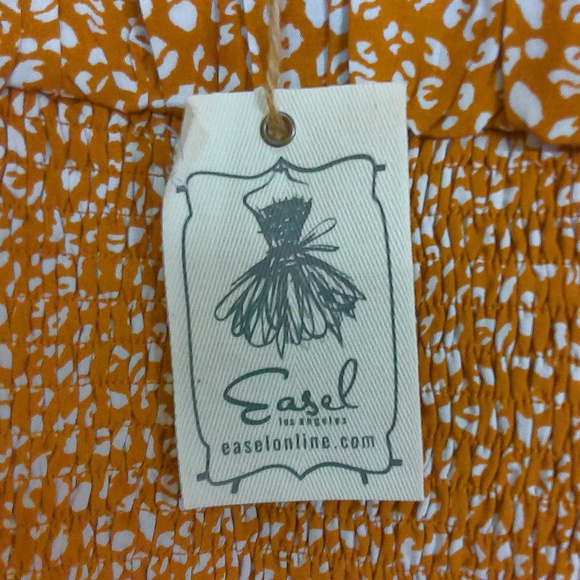 NWT Easel Leopard Print Off Shoulder Cop Top Elastic Stretch Super Cute!! Sz S - Picture 5 of 5